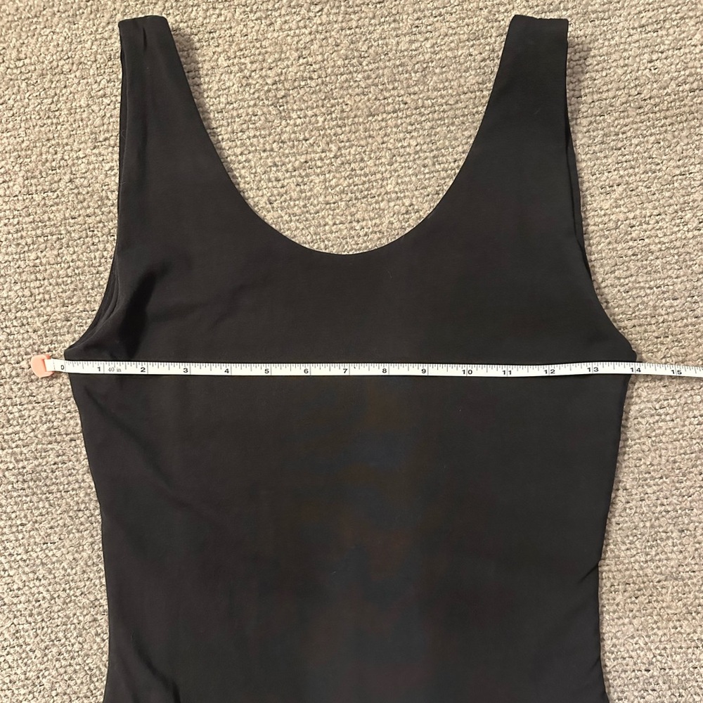 Pact Everyday Tank Bodysuit Black Capsule Wardrobe Layering Organic Cotton Small - Picture 9 of 15